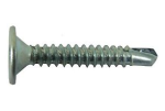 Phillips Wafer Head #2 Point Steel Zinc Plated Self Drilling Screws
